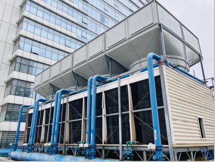 200噸橫流冷卻塔5米處測得噪音52分貝，問鼎整個行業誰能做到！